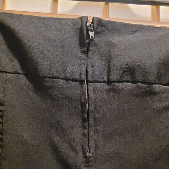 Stoosh Womens/Juniors Black Ruched Seams Stretch Straight Skirt Sz 13 - Picture 5 of 7